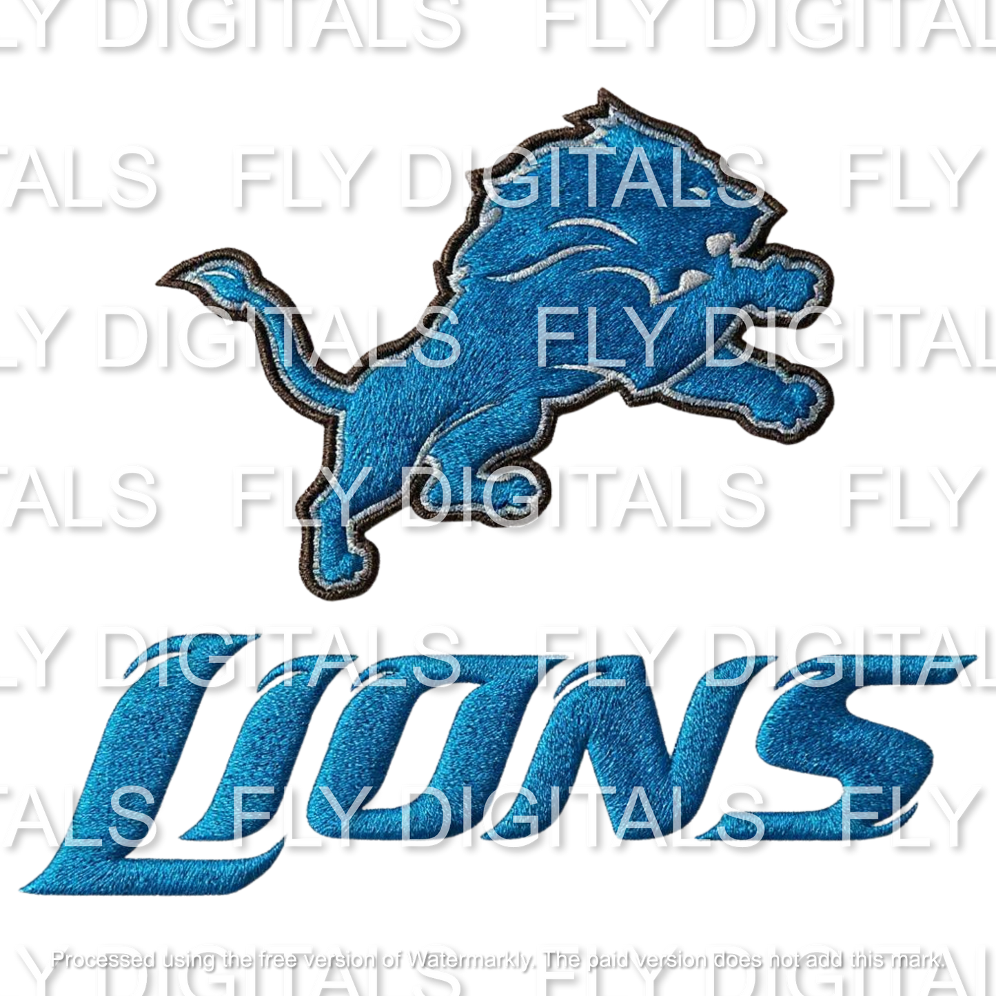 Football Embroidery Effect Digital Download