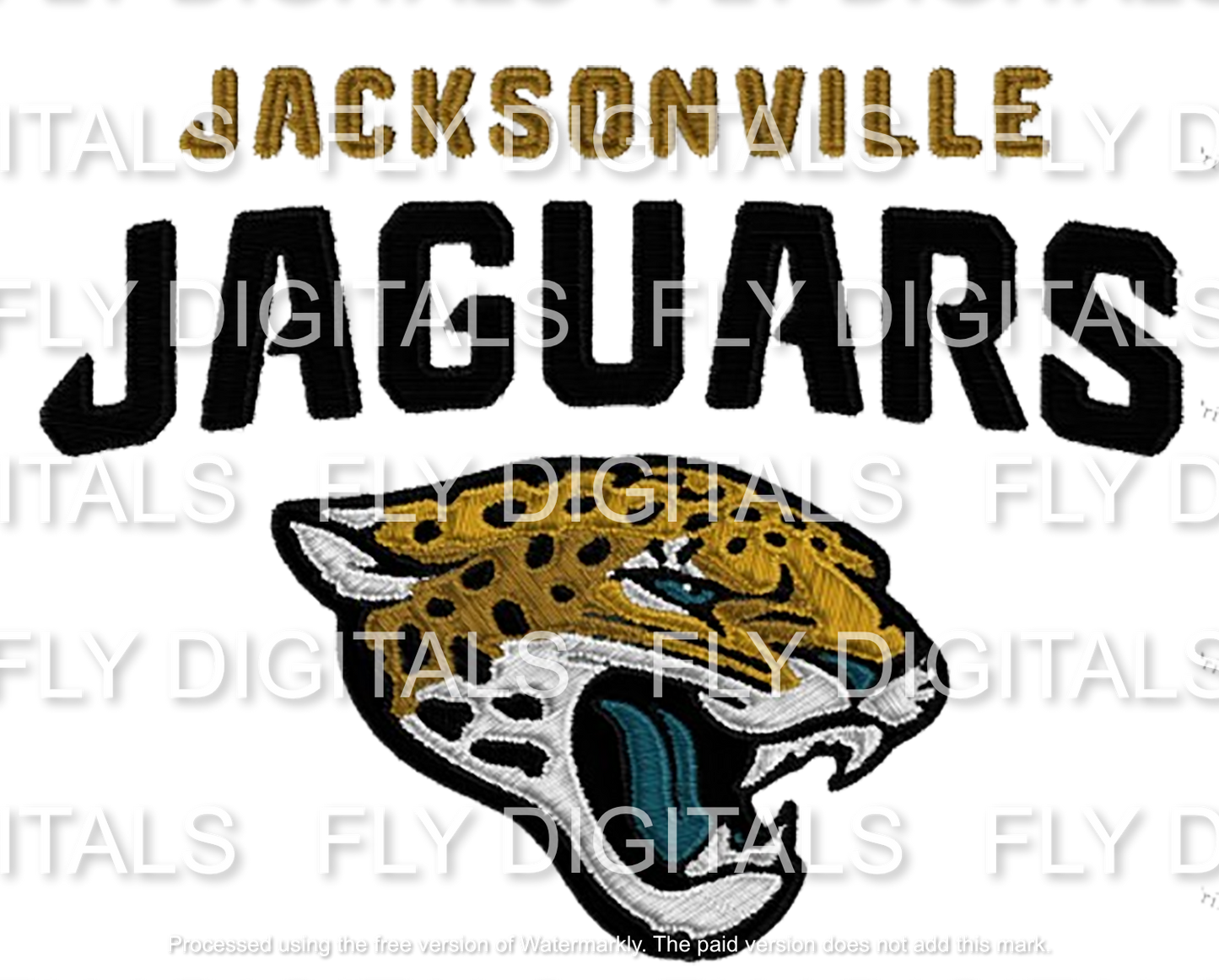 Football Embroidery Effect Digital Download