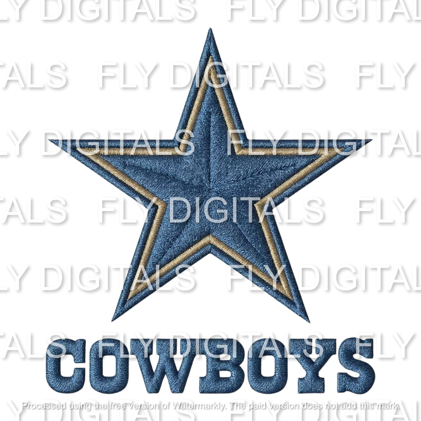 Football Embroidery Effect Digital Download