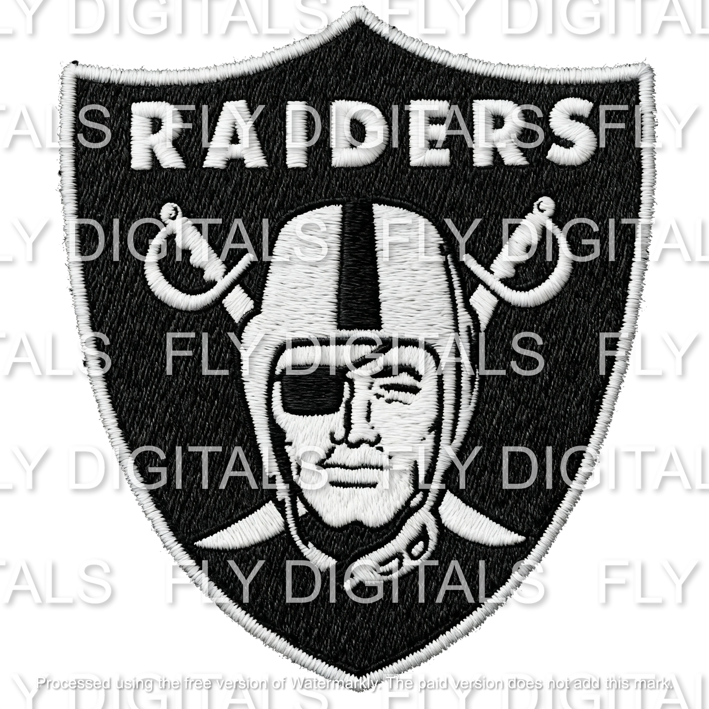 Football Embroidery Effect Digital Download